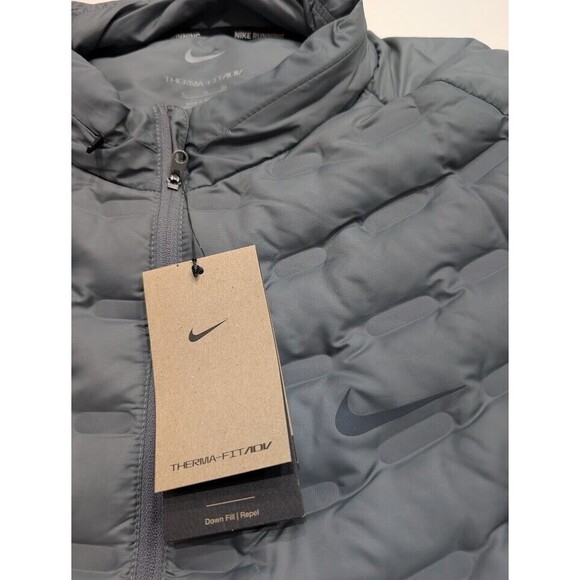 Nike Therma-FIT ADV AeroLoft Repel Down Running Jacket Grey Sz XL FB7556-084 NWT - Picture 8 of 15